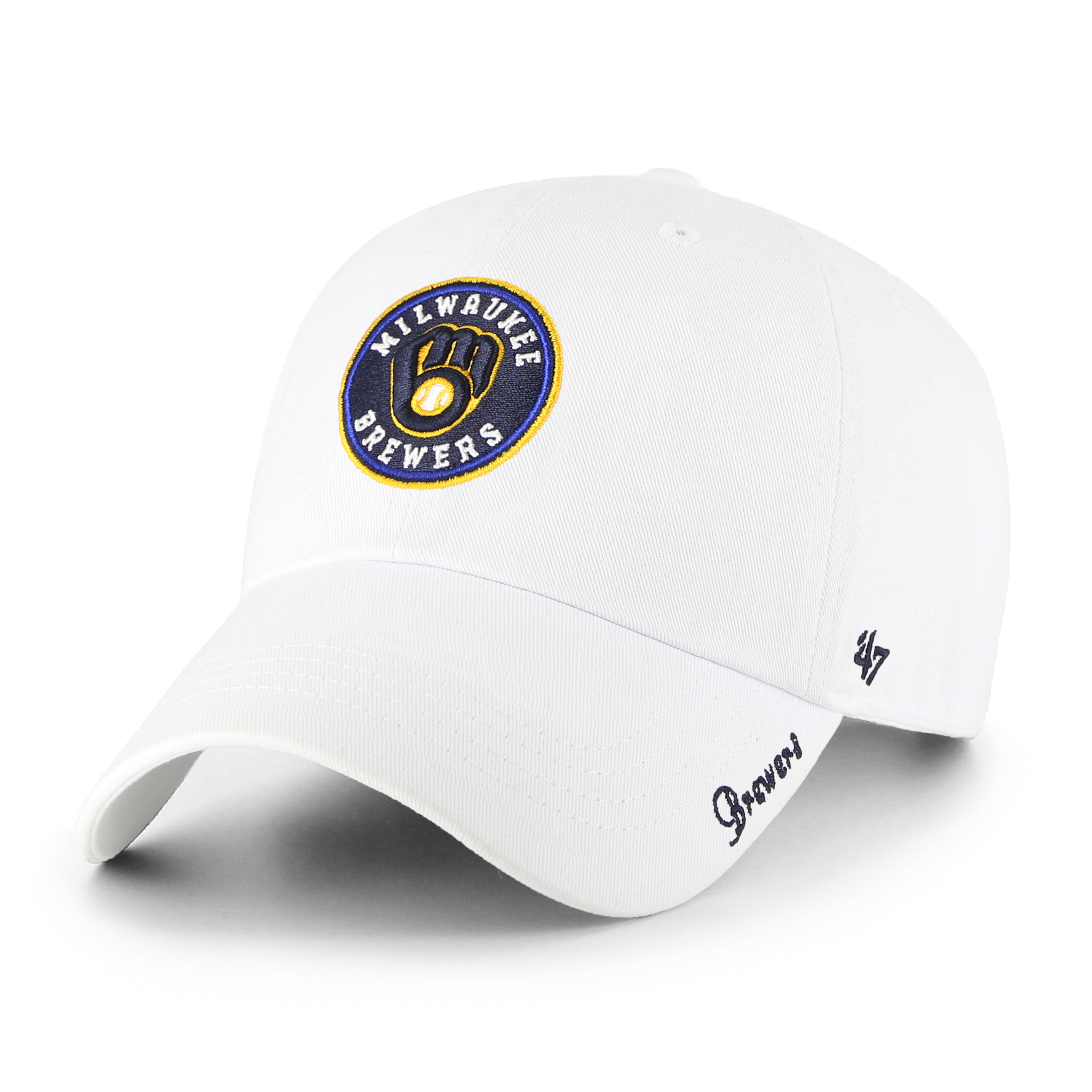 Women's '47 White Milwaukee Brewers Miata Adjustable Hat