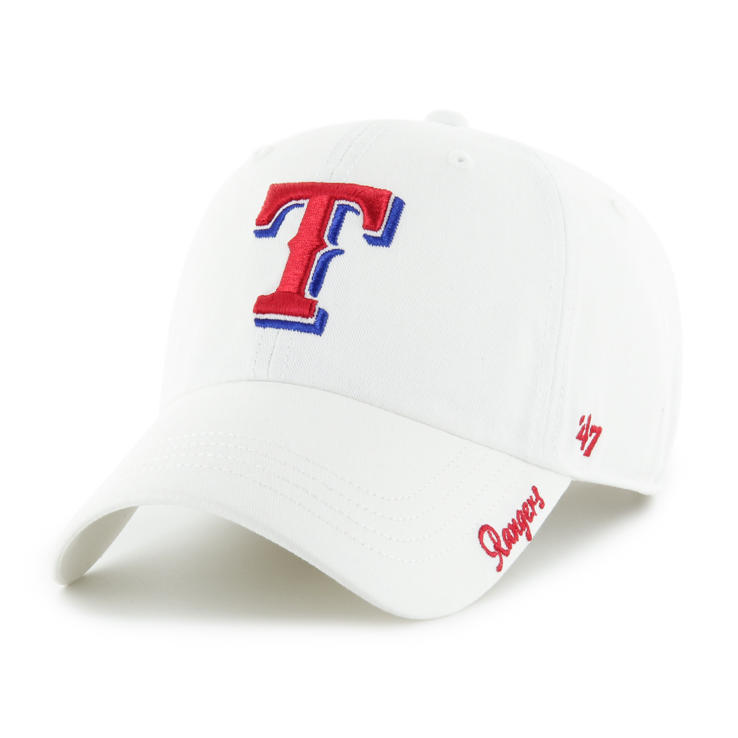 Women's '47 White Texas Rangers Miata Adjustable Hat