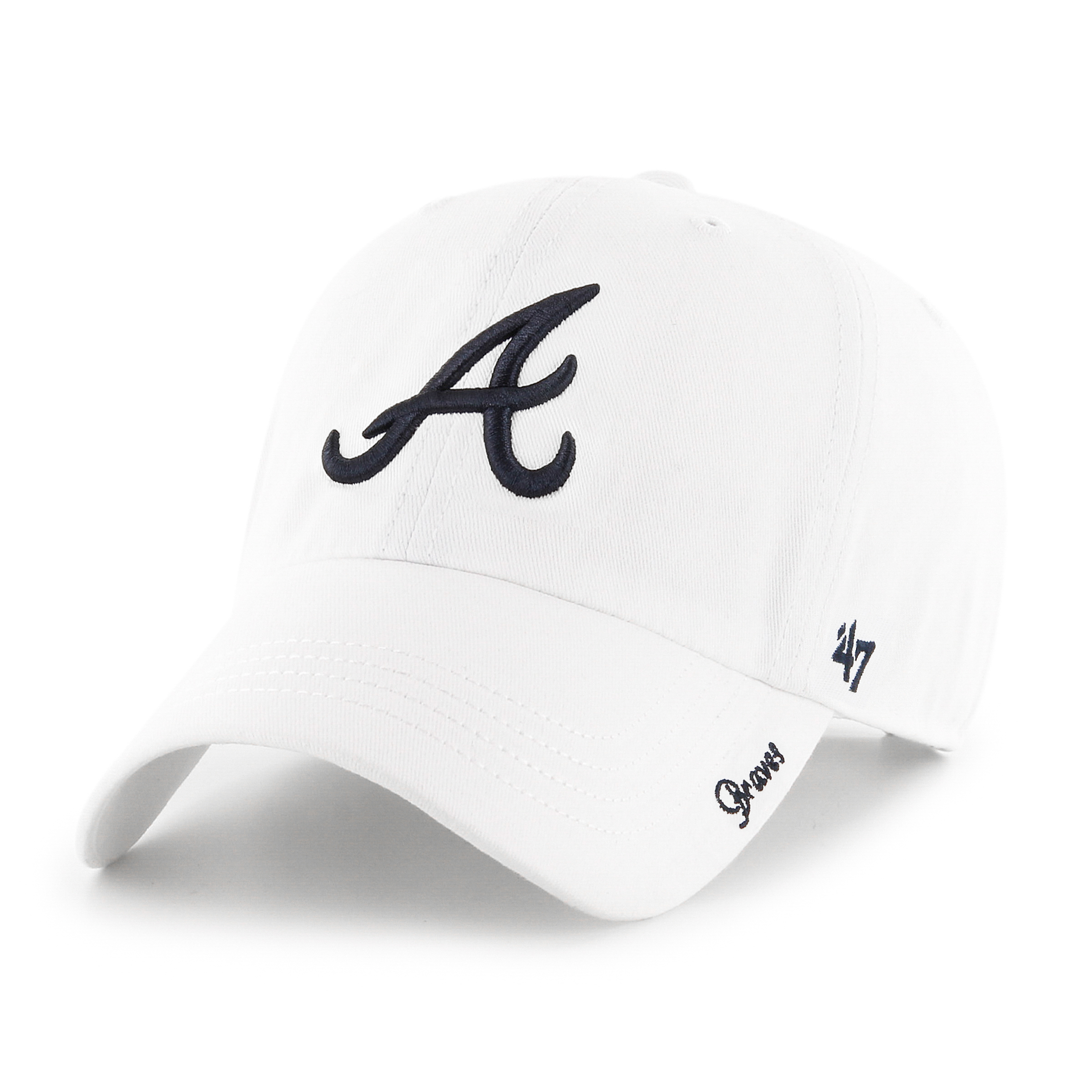 Women's '47 White Atlanta Braves Miata Adjustable Hat