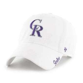 Women's '47 White Colorado Rockies Miata Adjustable Hat
