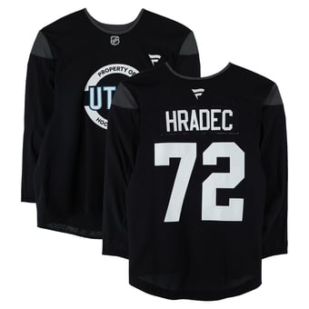 Vojtěch Hradec Utah Mammoth Practice-Used #72 Black Jersey from the 2024-25 NHL Season