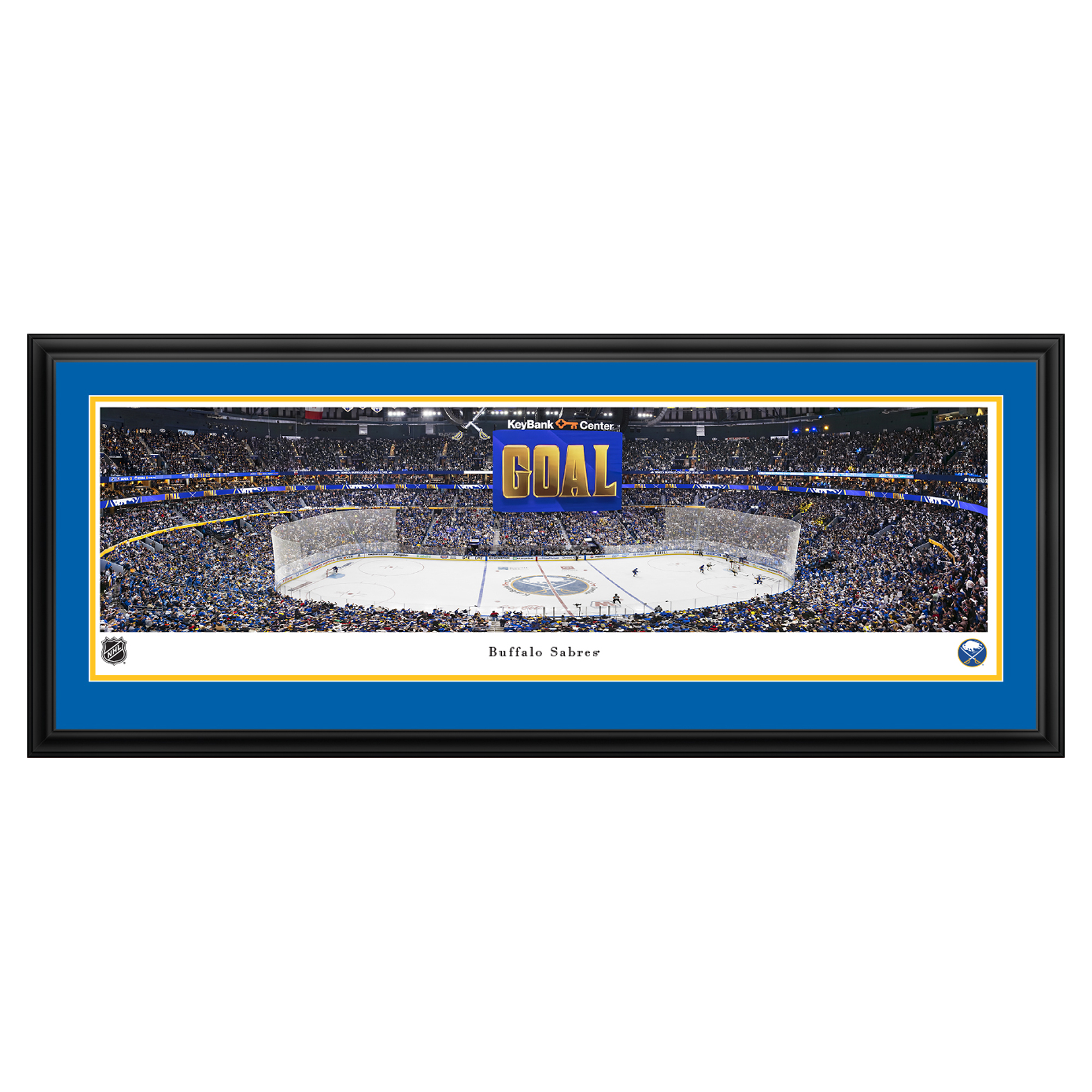 Buffalo Sabres 2026 Stanley Cup Playoffs 44'' x 18'' Deluxe Frame Panoramic