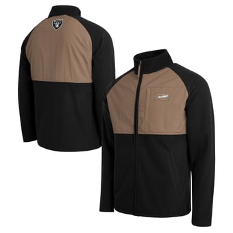 Men's Darius Rucker Collection by Fanatics  Black/Tan Las Vegas Raiders Full-Zip Raglan Jacket
