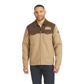 Men's Darius Rucker Collection by Fanatics Tan/Brown Denver Broncos Full-Zip Canvas Jacket