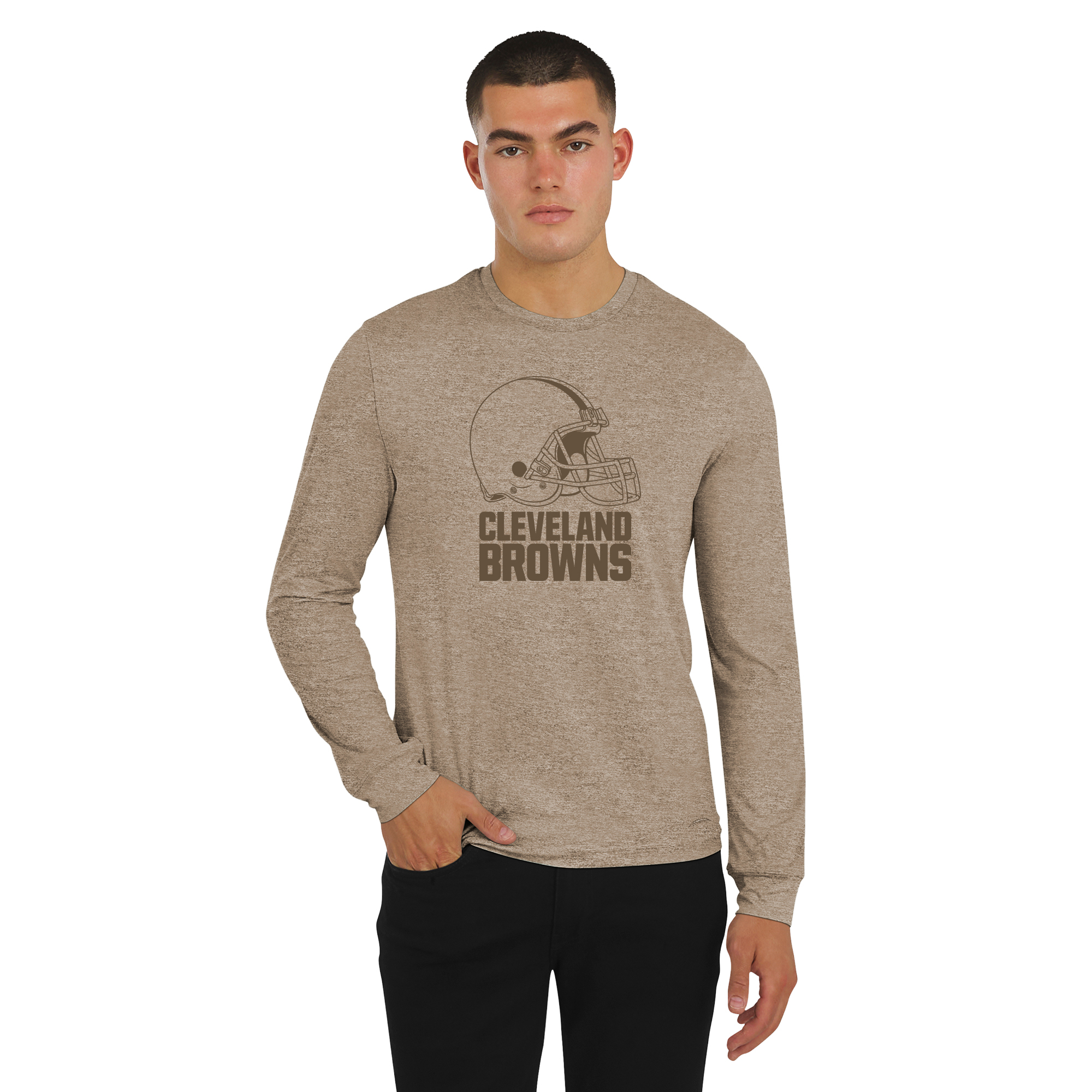 Men's J. Palmer Brown Cleveland Browns Four Down Long Sleeve T-Shirt