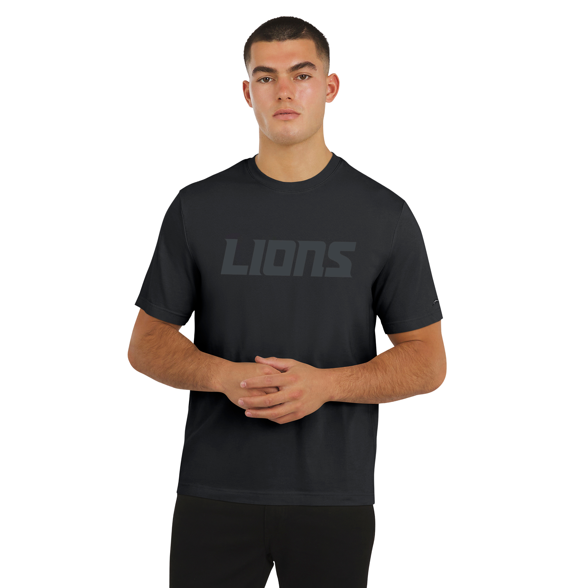Men's J. Palmer  Black Detroit Lions Play Action Tri-Blend T-Shirt