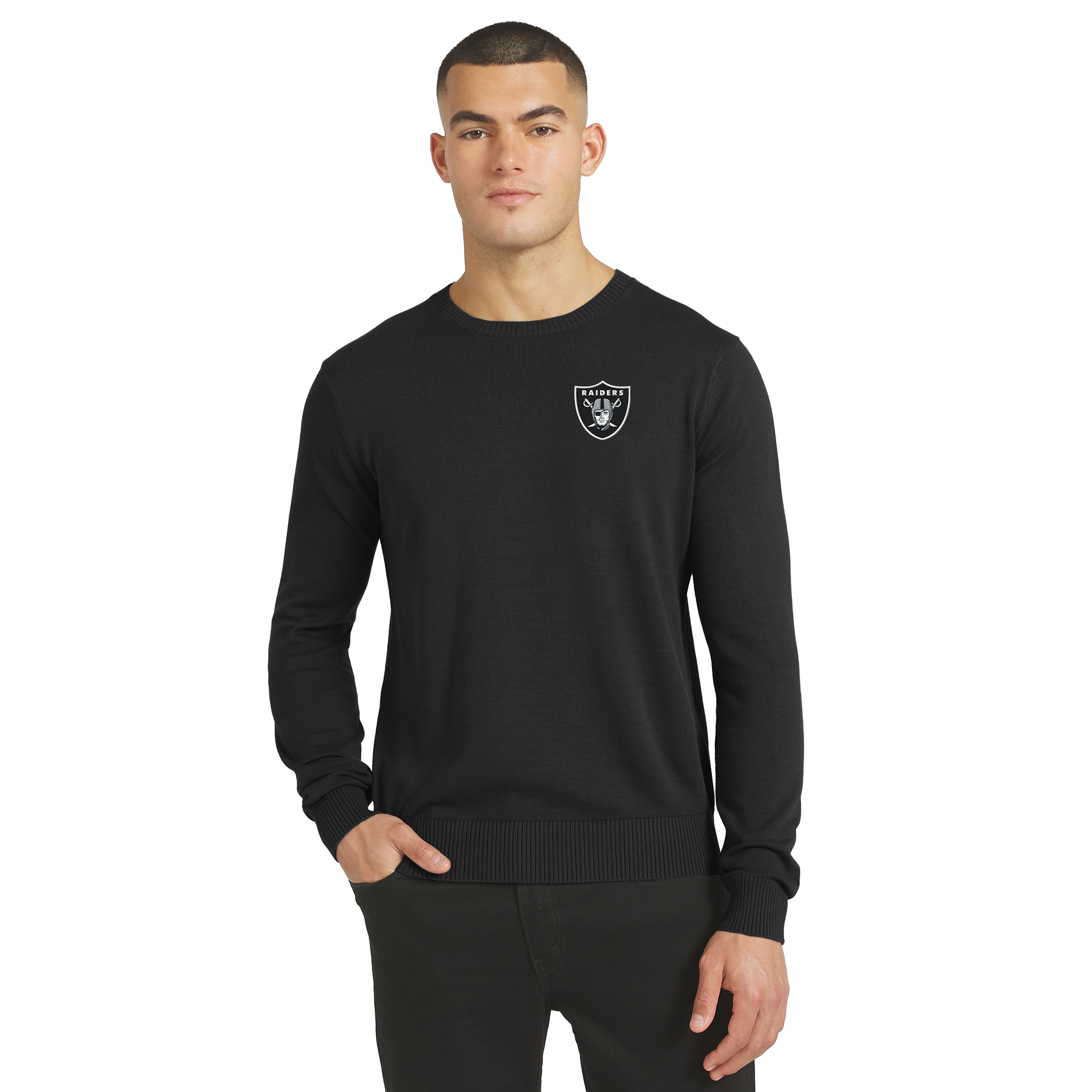 Men's J. Palmer  Black Las Vegas Raiders Sweater