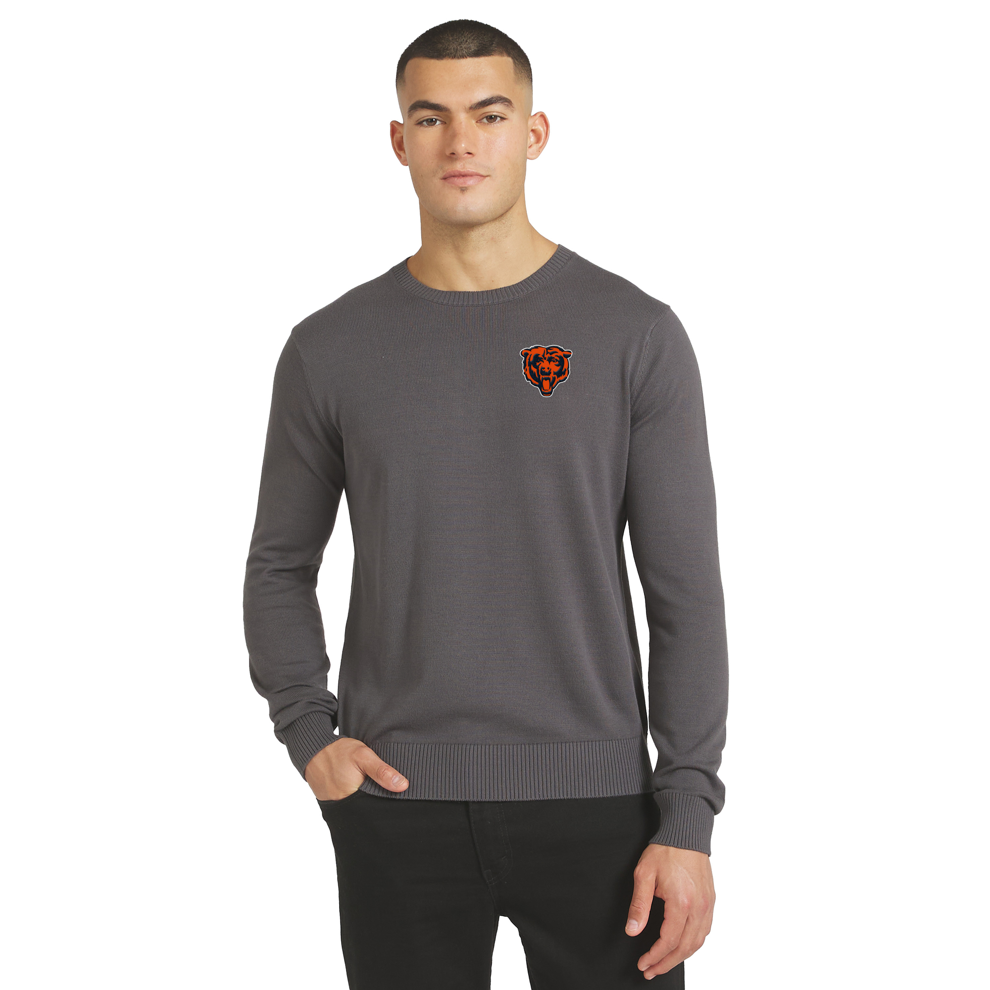 Men's J. Palmer Charcoal Chicago Bears Sweater