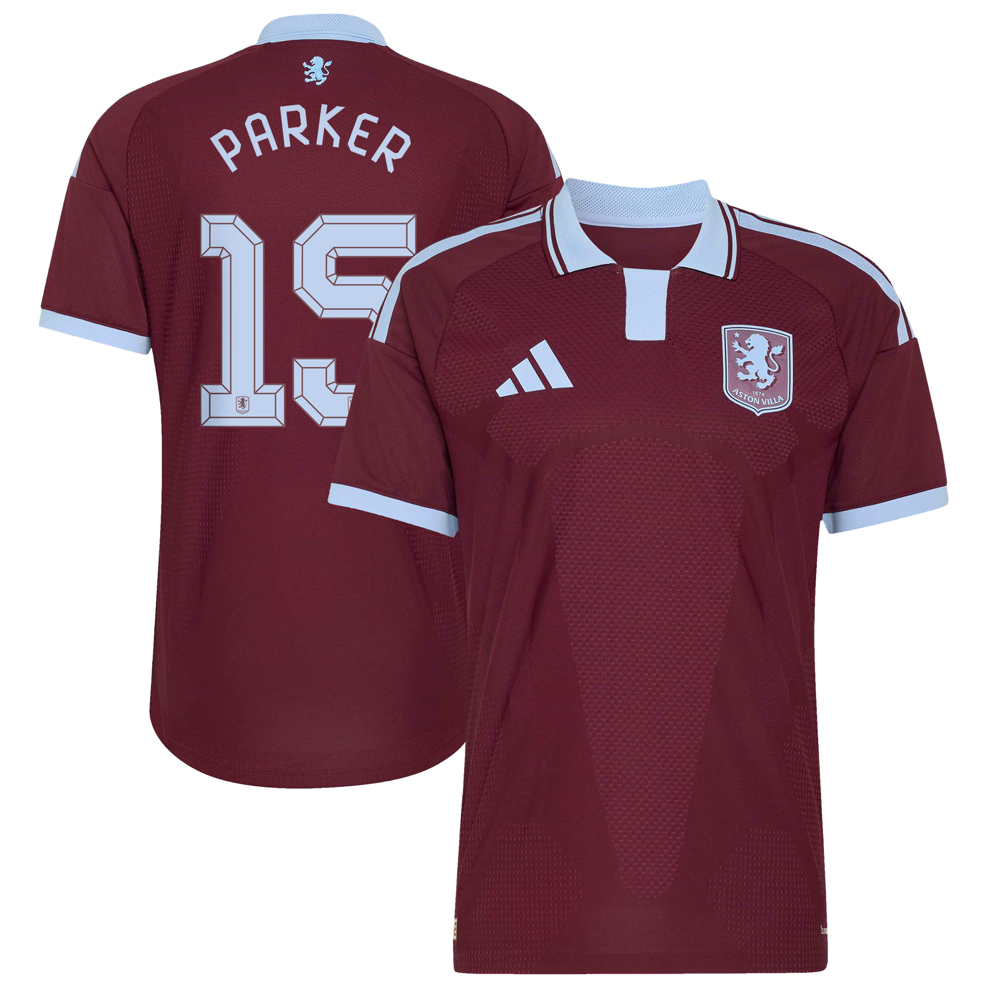 Camiseta adidas Autentica de la 1ª equipación del Aston Villa 2026-27 Dorsal de la Copa Parker 15