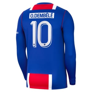 Maillot Domicile Stadium PSG Nike 26/27 - Manches longues - Flocage Coupe O. Dembélé 10, vue 4