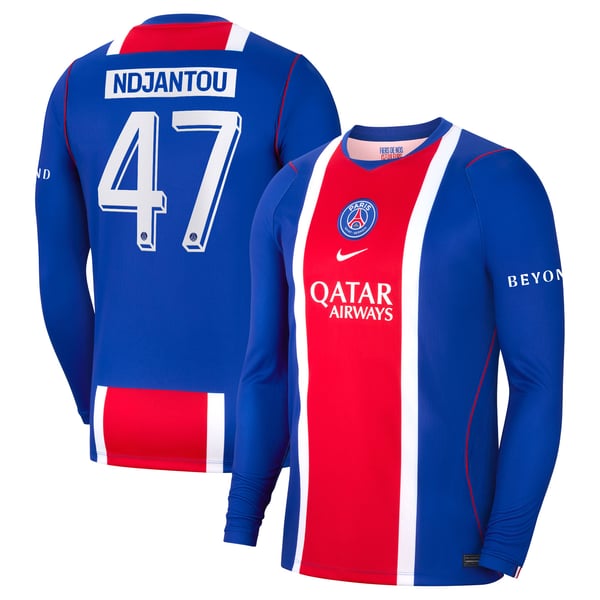 Maillot Domicile Stadium PSG Nike 26/27 - Manches longues - Flocage Coupe Ndjantou 47