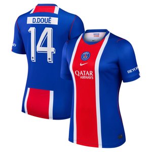 Maillot Domicile Stadium PSG Nike 26/27 - Femme - Flocage Coupe D. Doué 14, vue 1