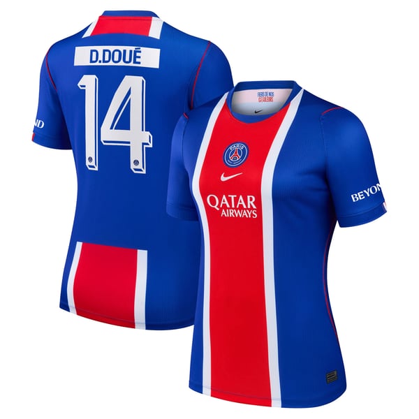 Maillot Domicile Stadium PSG Nike 26/27 - Femme - Flocage Coupe D. Doué 14