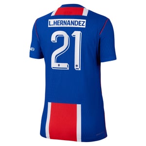 Maillot Domicile Match PSG Nike Aero-FIT 26/27 - Femme - Flocage Coupe L. Hernandez 21, vue 4