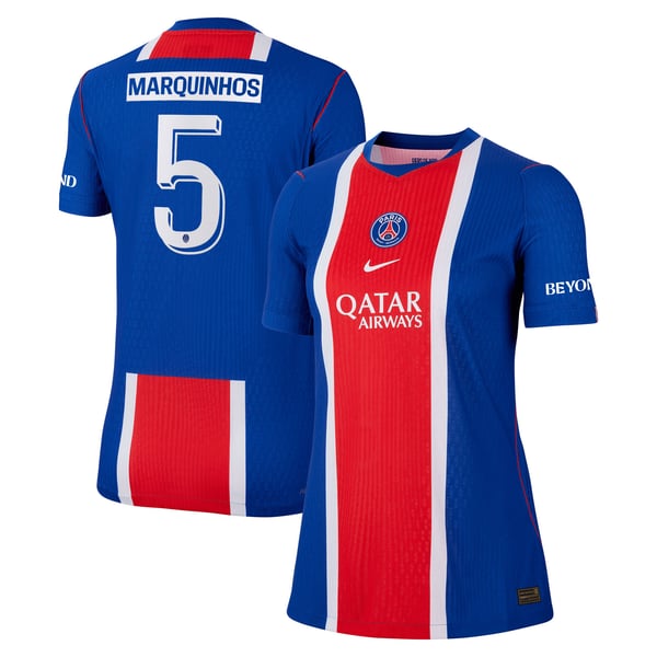 Maillot Domicile Match PSG Nike Aero-FIT 26/27 - Femme - Flocage Coupe Marquinhos 5