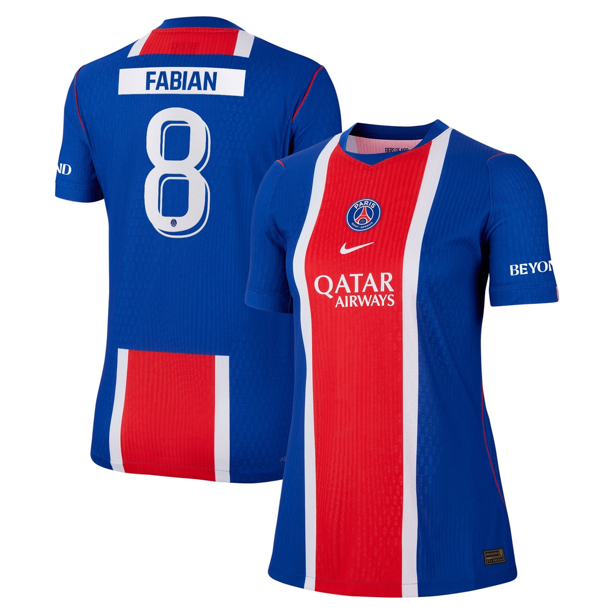 Maillot Domicile Match PSG Nike Aero-FIT 26/27 - Femme - Flocage Coupe Fabian 8