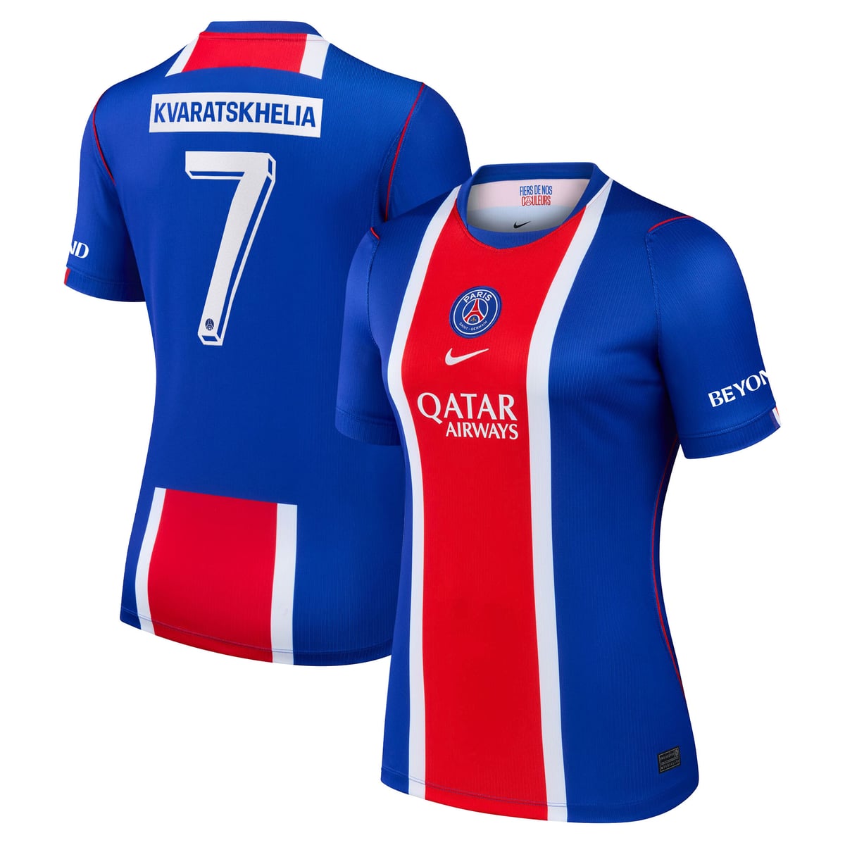 Maillot Domicile Stadium PSG Nike 26/27 - Femme - Flocage Coupe Kvaratskhelia 7