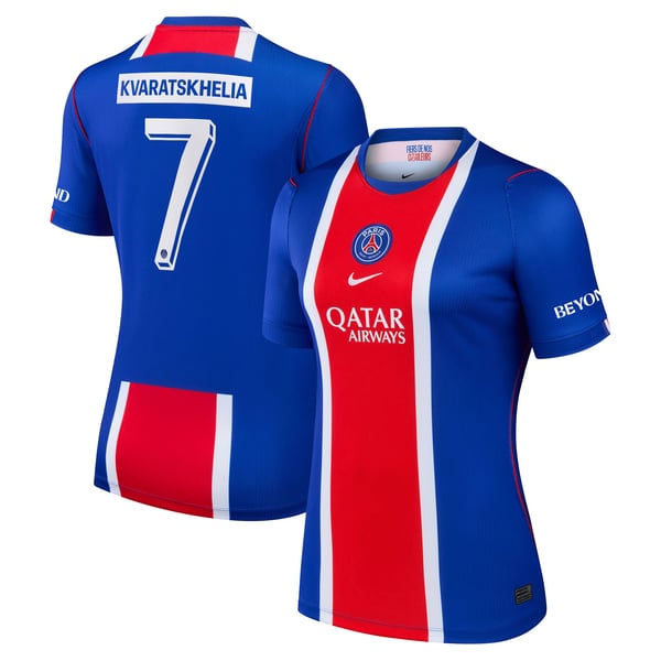 Maillot Domicile Stadium PSG Nike 26/27 - Femme - Flocage Coupe Kvaratskhelia 7