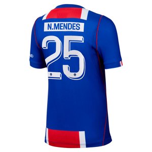 Maillot Domicile Stadium PSG Nike 26/27 - Enfant - Flocage Coupe N. Mendes 25, vue 4