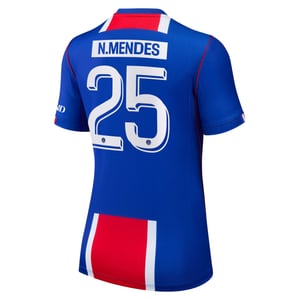 Maillot Domicile Stadium PSG Nike 26/27 - Femme - Flocage Coupe N. Mendes 25, vue 4