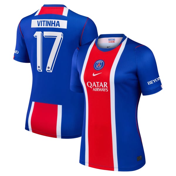 Maillot Domicile Stadium PSG Nike 26/27 - Femme - Flocage Coupe Vitinha 17