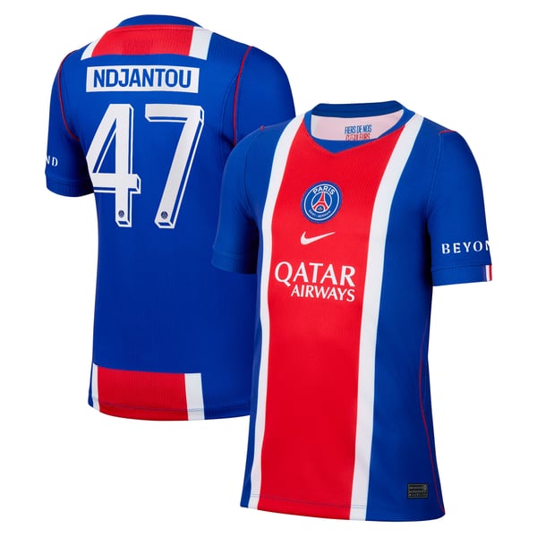 Maillot Domicile Stadium PSG Nike 26/27 - Enfant - Flocage Coupe Ndjantou 47