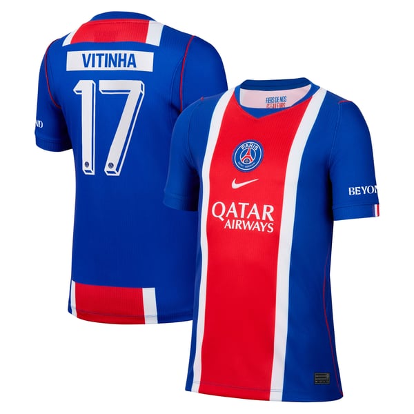 Maillot Domicile Stadium PSG Nike 26/27 - Enfant - Flocage Coupe Vitinha 17