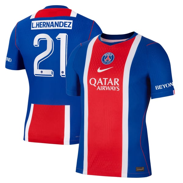 Maillot Domicile Match PSG Nike Aero-FIT 26/27 - Flocage Coupe L. Hernandez 21