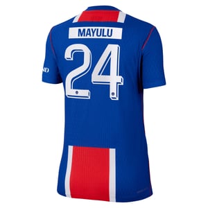 Maillot Domicile Match PSG Nike Aero-FIT 26/27 - Femme - Flocage Coupe Mayulu 24, vue 4