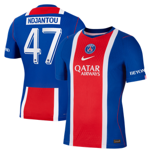Maillot Domicile Match PSG Nike Aero-FIT 26/27 - Flocage Coupe Ndjantou 47, vue 2