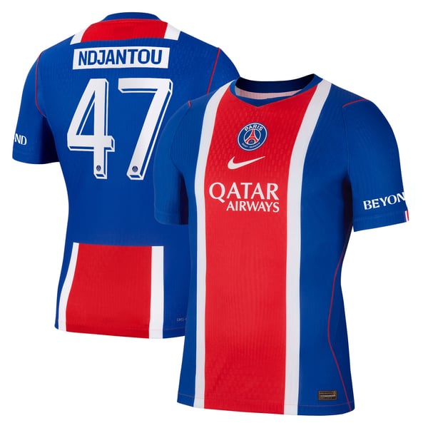 Maillot Domicile Match PSG Nike Aero-FIT 26/27 - Flocage Coupe Ndjantou 47
