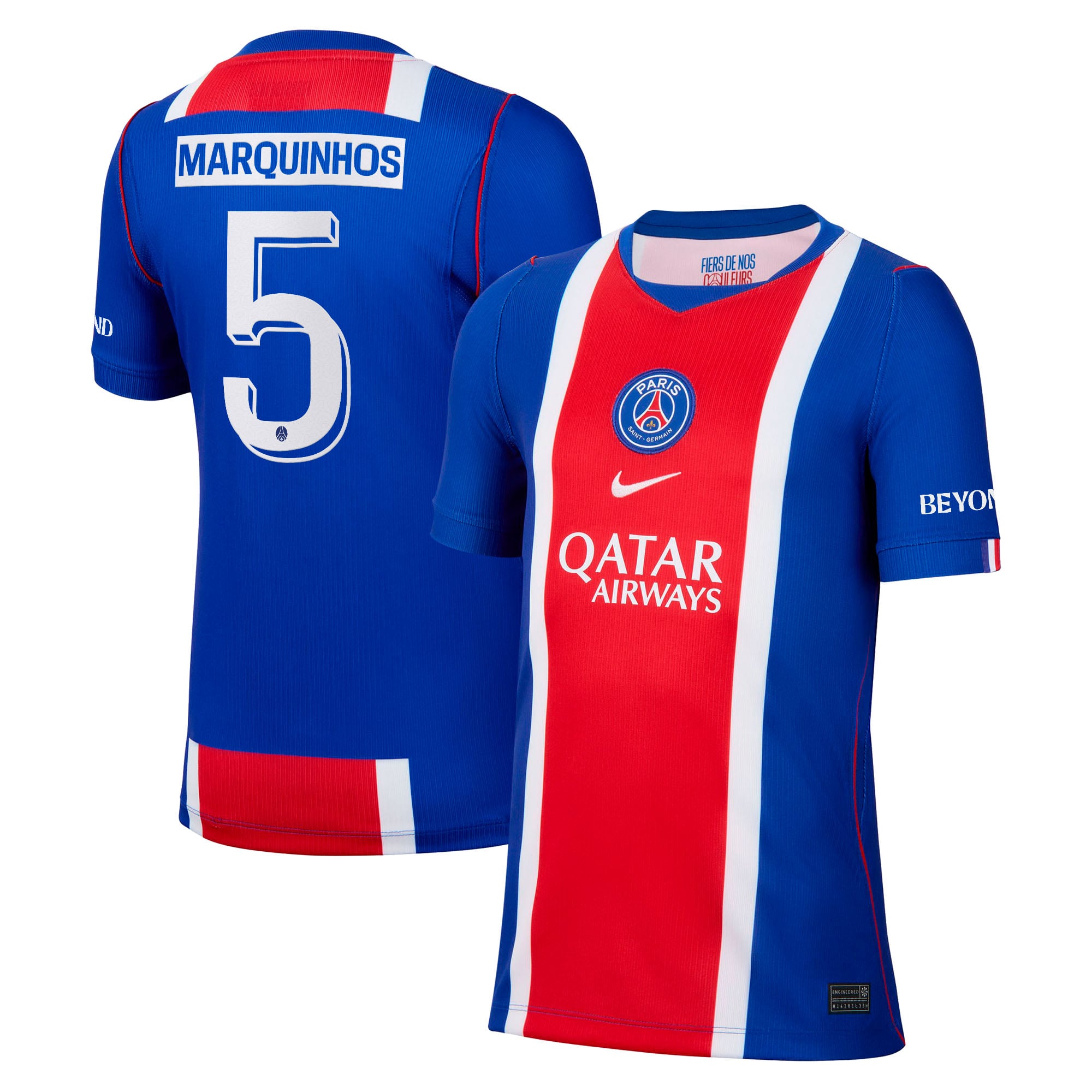 Maillot Domicile Stadium PSG Nike 26/27 - Enfant - Flocage Coupe Marquinhos 5