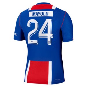 Maillot Domicile Match PSG Nike Aero-FIT 26/27 - Flocage Coupe Mayulu 24, vue 4