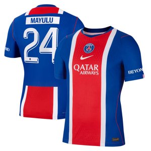 Maillot Domicile Match PSG Nike Aero-FIT 26/27 - Flocage Coupe Mayulu 24, vue 1