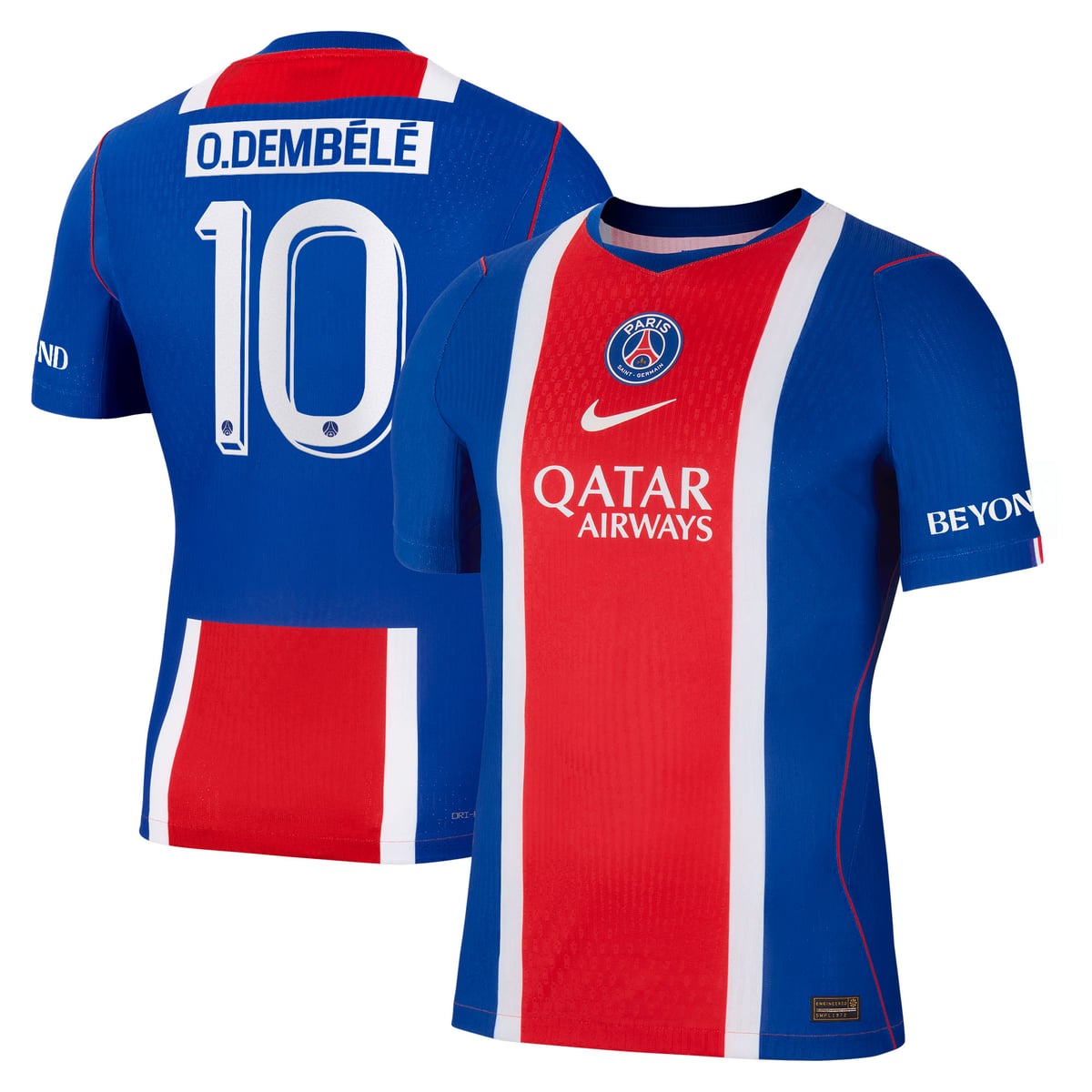 Maillot Domicile Match PSG Nike Aero-FIT 26/27 - Flocage Coupe O. Dembélé 10