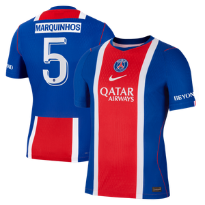 Maillot Domicile Match PSG Nike Aero-FIT 26/27 - Flocage Coupe Marquinhos 5, vue 2