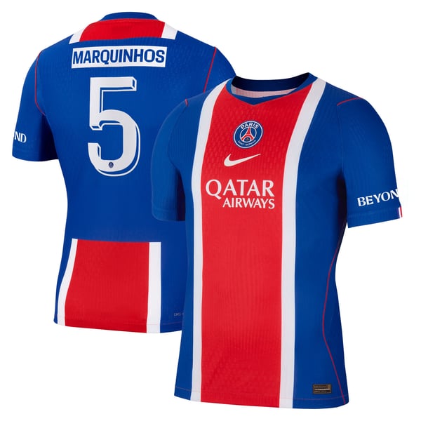 Maillot Domicile Match PSG Nike Aero-FIT 26/27 - Flocage Coupe Marquinhos 5