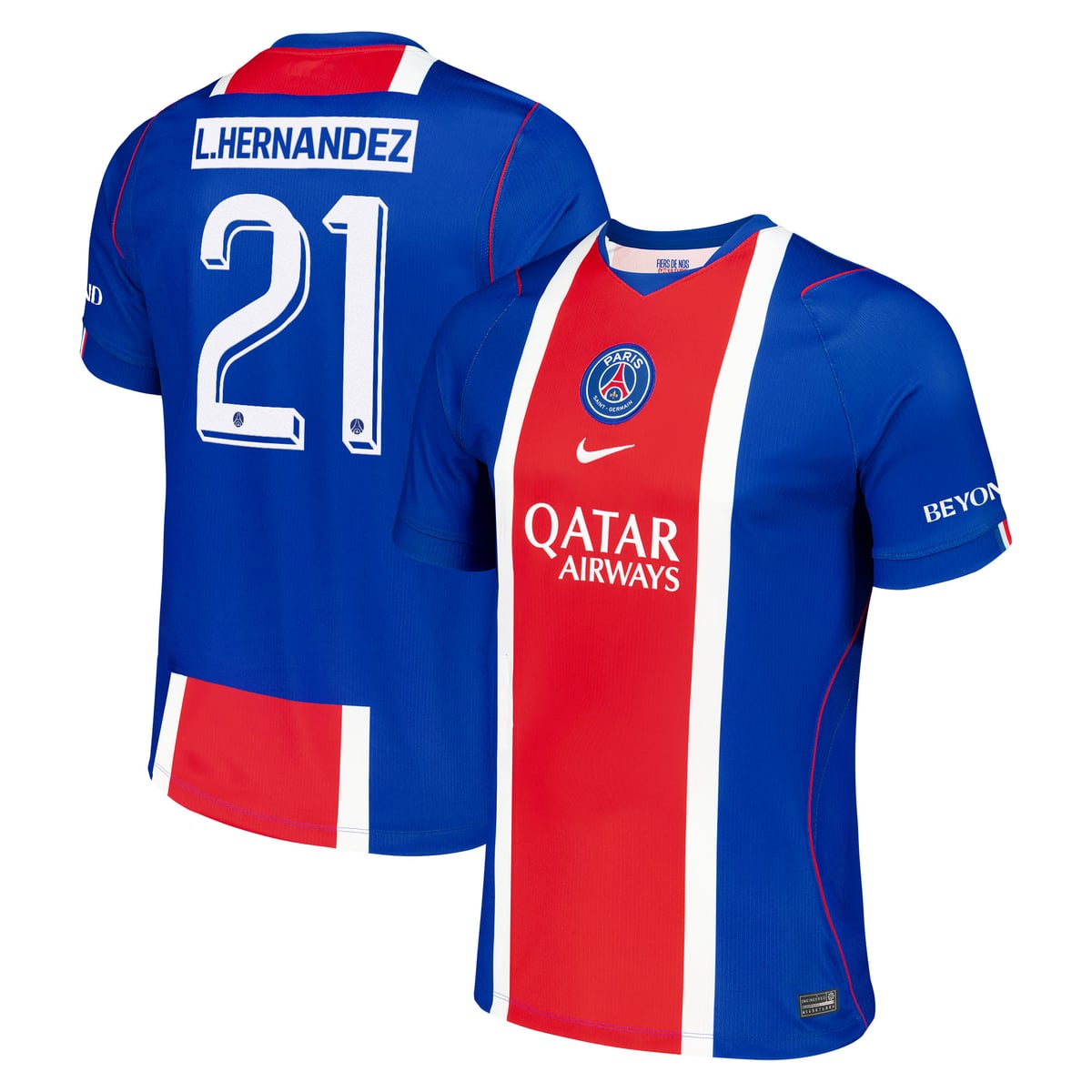 Maillot Domicile Stadium PSG Nike 26/27 - Flocage Coupe L. Hernandez 21