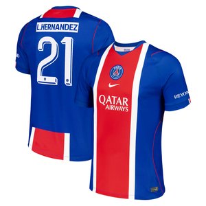 Maillot Domicile Stadium PSG Nike 26/27 - Flocage Coupe L. Hernandez 21, vue 1