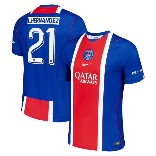 Maillot Domicile Stadium PSG Nike 26/27 - Flocage Coupe L. Hernandez 21