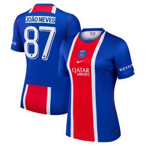 Maillot Domicile Stadium PSG Nike 26/27 - Femme - Flocage Coupe João Neves 87, vue 1