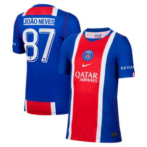 Maillot Domicile Stadium PSG Nike 26/27 - Enfant - Flocage Coupe João Neves 87, vue 2