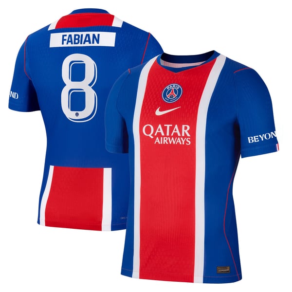 Maillot Domicile Match PSG Nike Aero-FIT 26/27 - Flocage Coupe Fabian 8