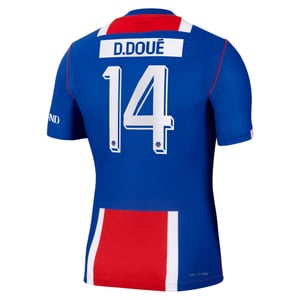 Maillot Domicile Match PSG Nike Aero-FIT 26/27 - Flocage Coupe D. Doué 14, vue 4