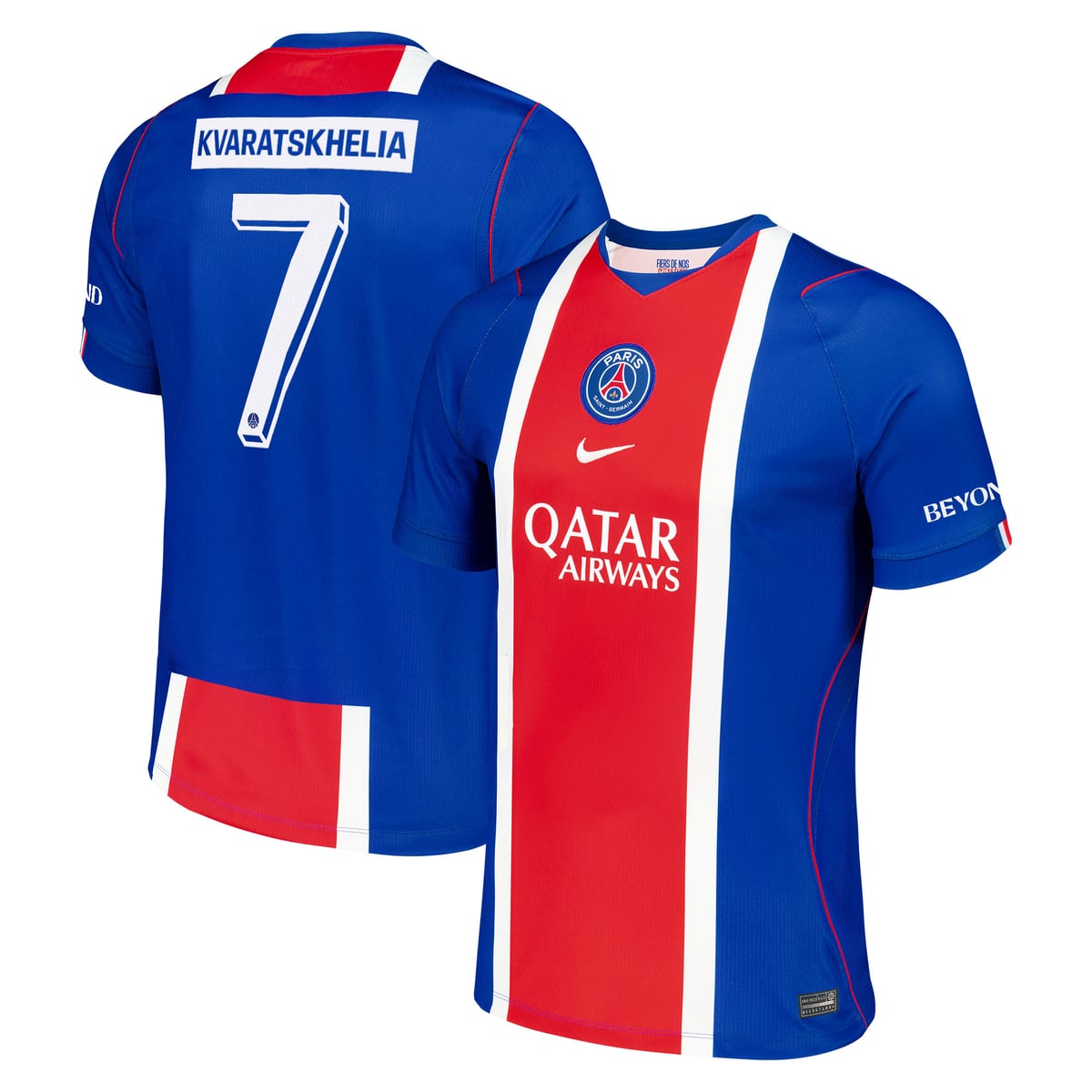 Maillot Domicile Stadium PSG Nike 26/27 - Flocage Coupe Kvaratskhelia 7