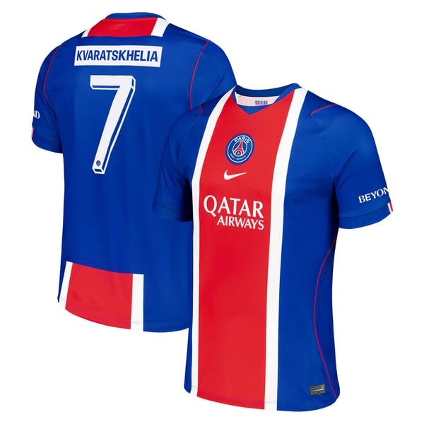 Maillot Domicile Stadium PSG Nike 26/27 - Flocage Coupe Kvaratskhelia 7