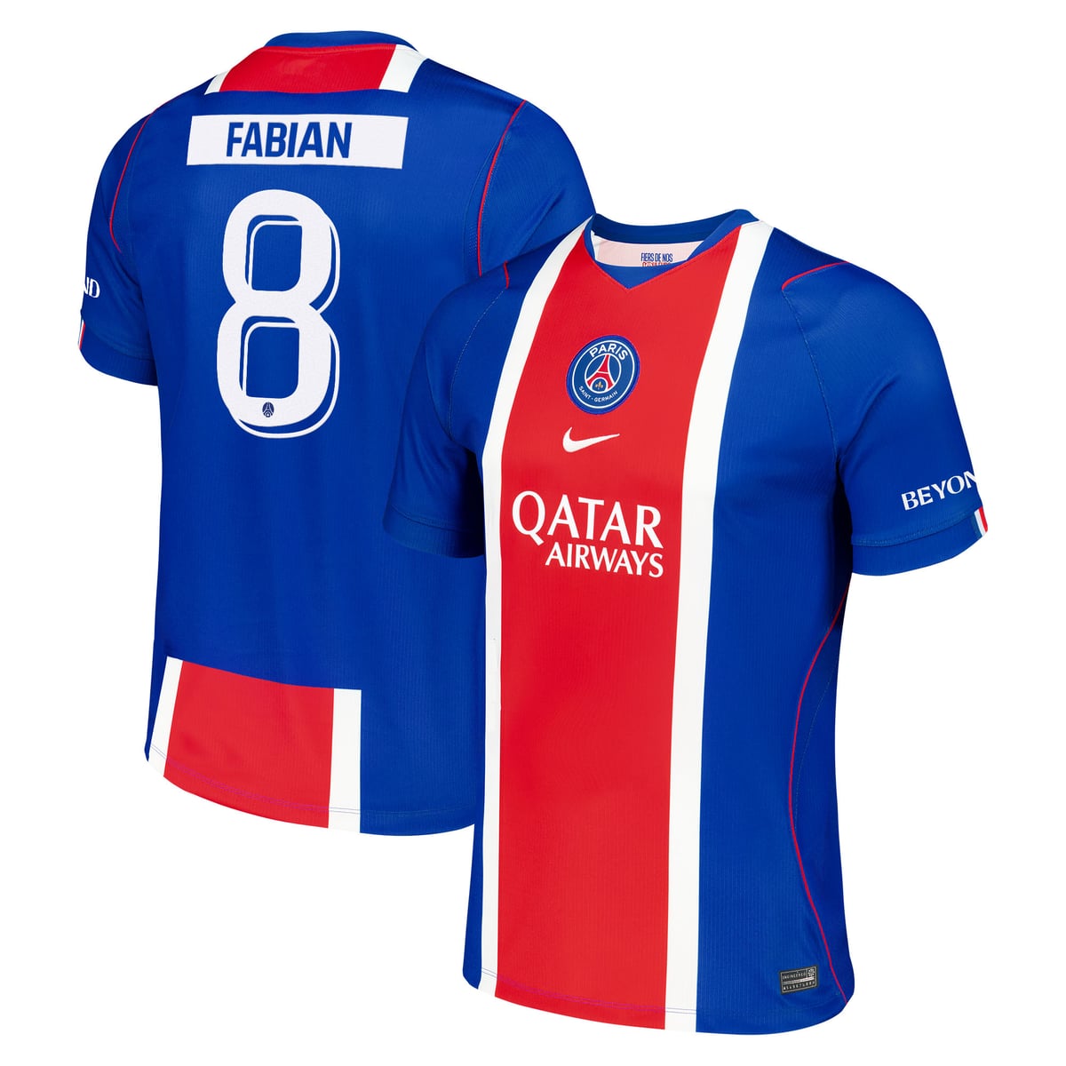 Maillot Domicile Stadium PSG Nike 26/27 - Flocage Coupe Fabian 8