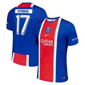 Maillot Domicile Stadium PSG Nike 26/27 - Flocage Coupe Vitinha 17, vue 1