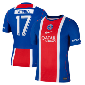 Maillot Domicile Match PSG Nike Aero-FIT 26/27 - Flocage Coupe Vitinha 17, vue 2
