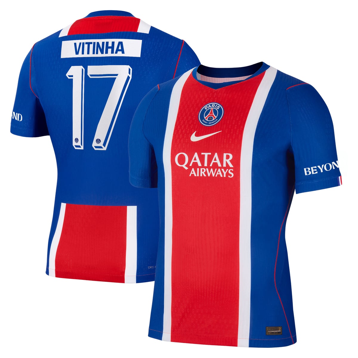 Maillot Domicile Match PSG Nike Aero-FIT 26/27 - Flocage Coupe Vitinha 17